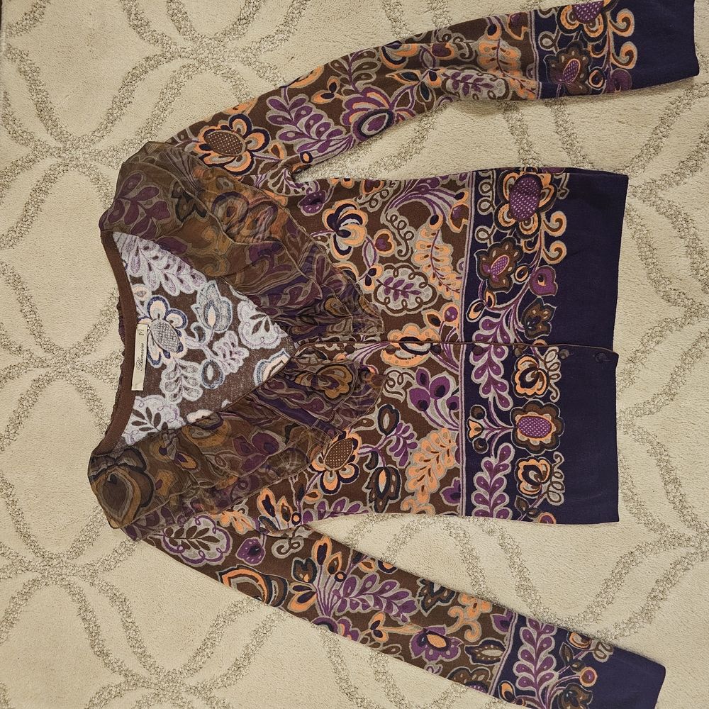 Blumarine Multicolor Patterned Sweater